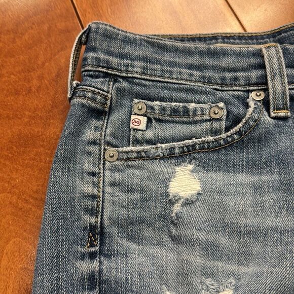 AG Adriano Goldschmied Women’s The Carrie Raw Hem Jean Shorts Size 26 - Picture 5 of 10